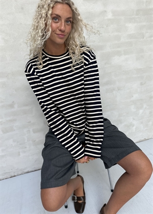 Nete stripe bluse Navy/Offwhite Boii Studios 